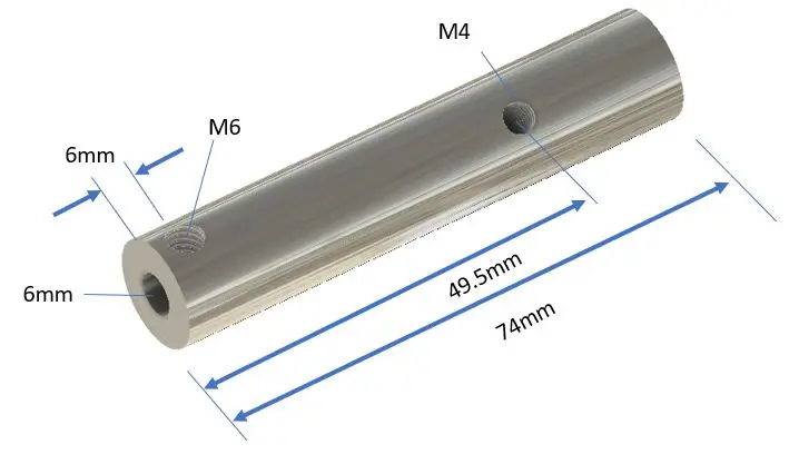 Alu Rear Axle x 2