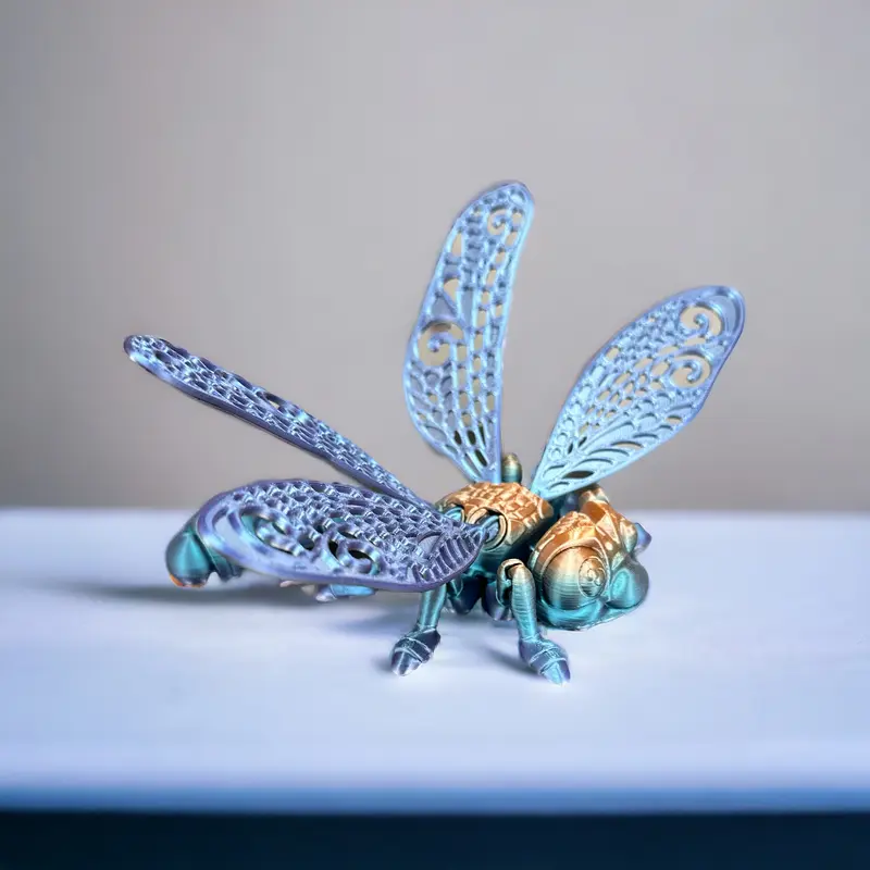 Flexible Libelle - Flexi-Figur aus dem 3D-Drucker