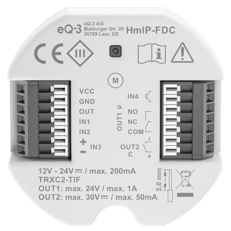 Homematic IP Smart Home Türöffner Controller, HmIP-FDC