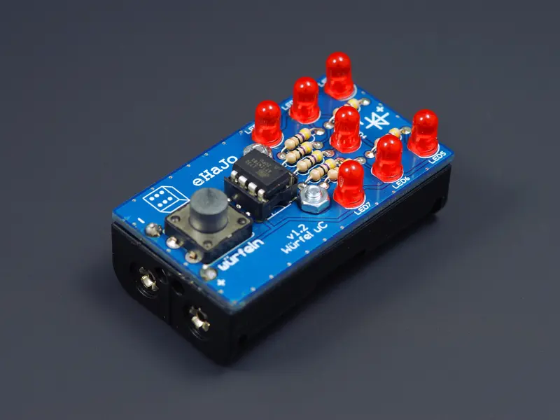 Würfel µC – elektronischer Würfel mit Mikrocontroller
